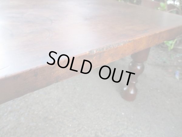 画像9: レトロ 桜無垢材 座卓 テーブル