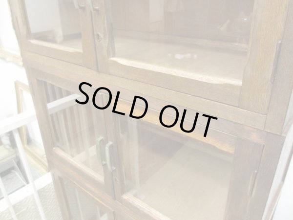 画像10: 古い 5段スタッキングガラスキャビネット