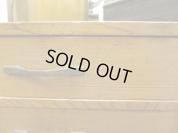 画像6: 古い木製4杯小引出し A4収納