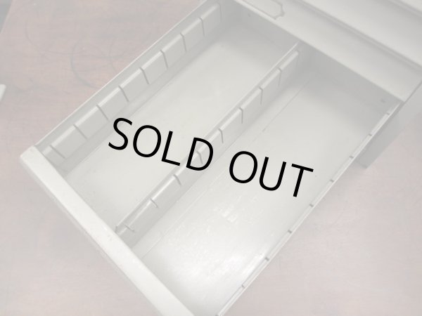 画像15: 古いメタル製 6杯小引出し ドロワー