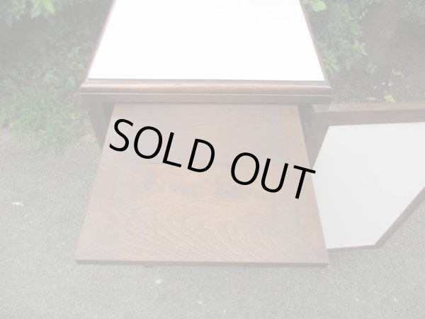 画像12: 古い扉付き 10杯引出し レコードケース