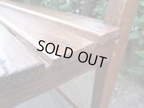 画像6: ヴィンテージ 木製ベンチ 椅子