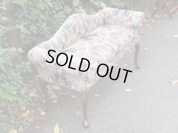 画像3: クラシックな猫脚ベンチ 椅子ソファ