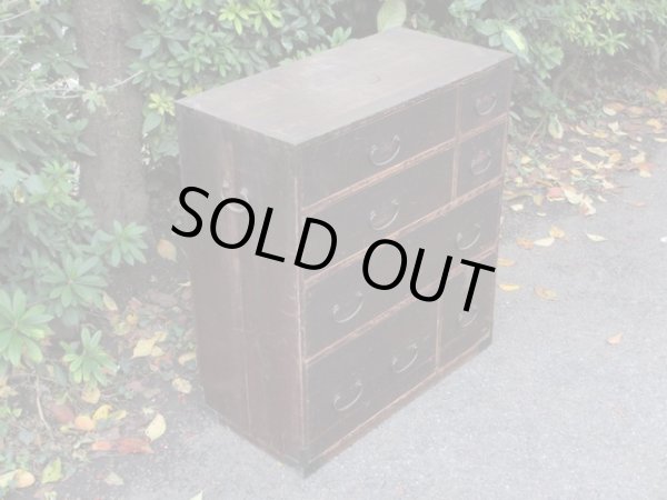 画像2: 時代家具 7杯引出し箪笥 ドロワー