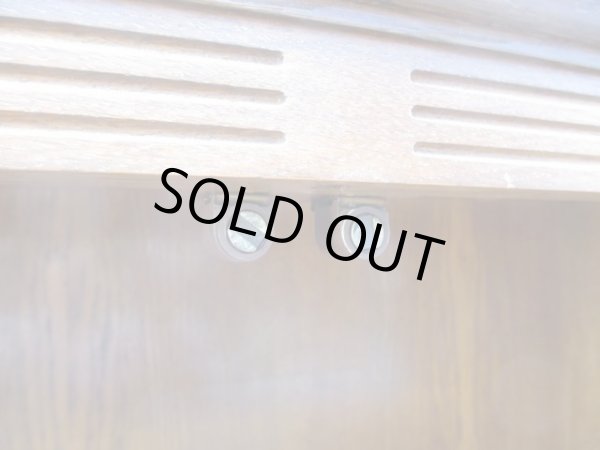 画像14: キツツキマーク 飛騨産業 ガラスキャビネット 本箱