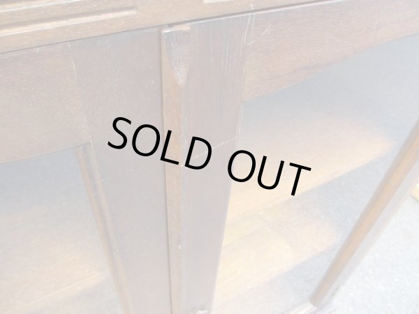 画像12: キツツキマーク 飛騨産業 ガラスキャビネット 本箱