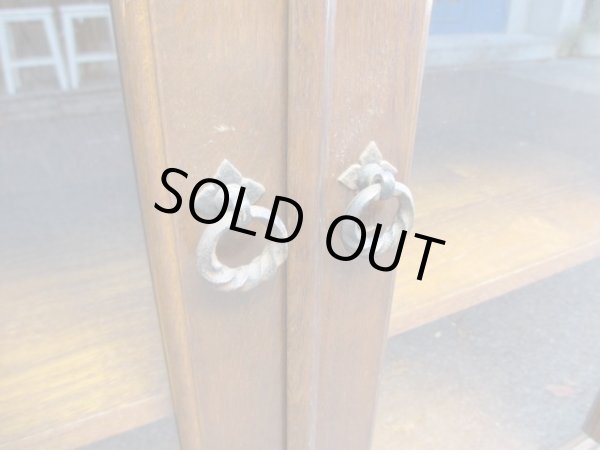 画像13: キツツキマーク 飛騨産業 ガラスキャビネット 本箱