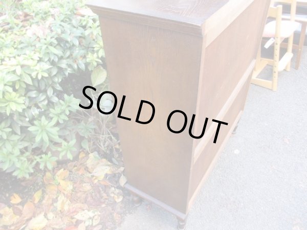 画像8: キツツキマーク 飛騨産業 ガラスキャビネット 本箱