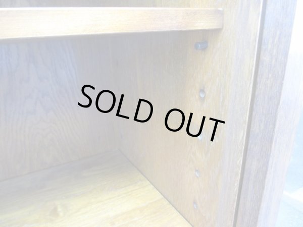 画像16: キツツキマーク 飛騨産業 ガラスキャビネット 本箱