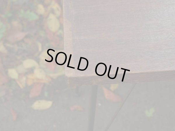 画像5: 古材の横長鉄脚テーブル