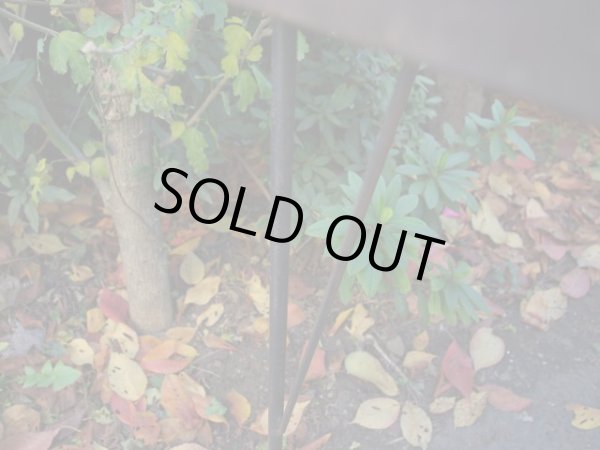 画像10: 古材の横長鉄脚テーブル