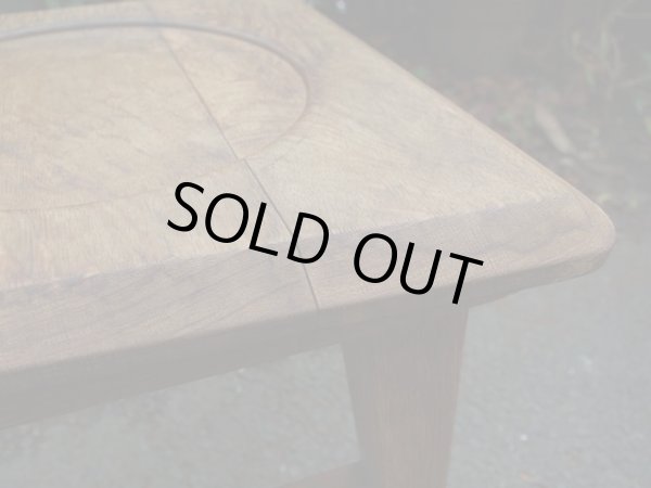 画像11: レトロな古い楢材の木製チェア 椅子