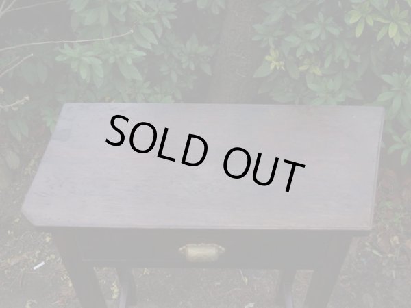 画像5: 古い楢材の小さな机