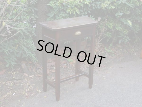 画像3: 古い楢材の小さな机