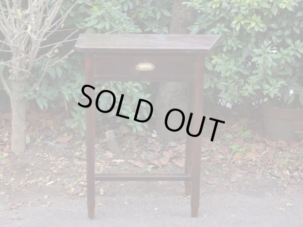 画像2: 古い楢材の小さな机