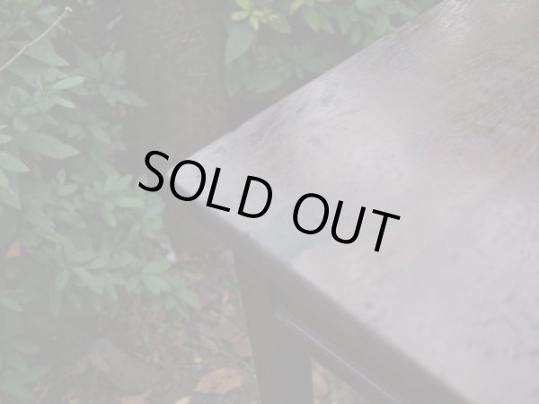 画像9: 古い楢材の小さな机