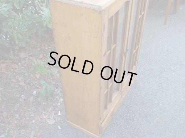 画像7: ヴィンテージ ガラス本箱 キャビネット