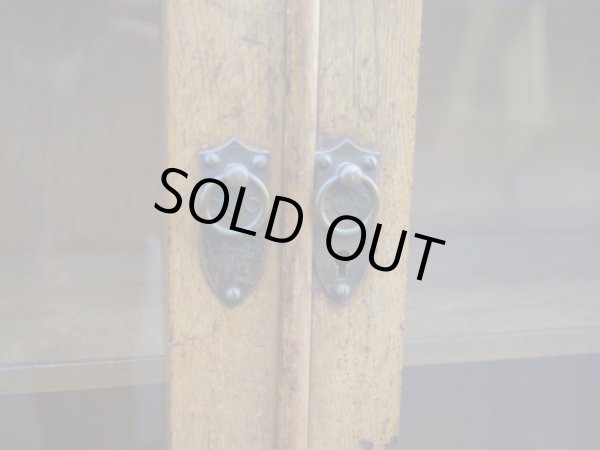 画像10: ヴィンテージ ガラス本箱 キャビネット