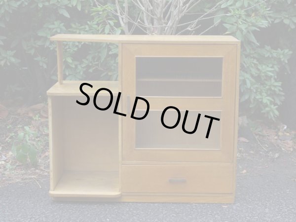 画像2: 古いモールガラスのキャビネット 