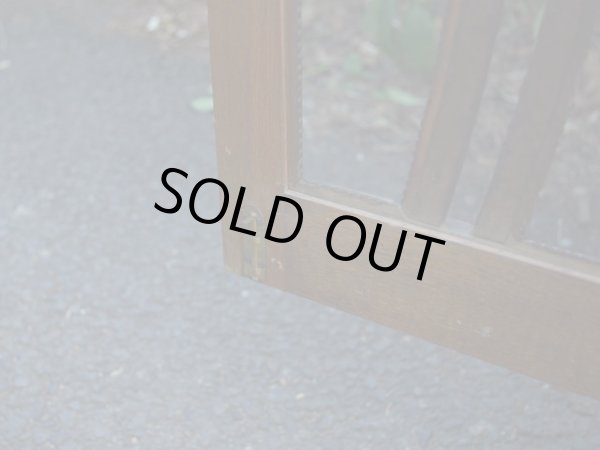 画像15: アンティーク ガラス戸の本箱 キャビネット 収納棚