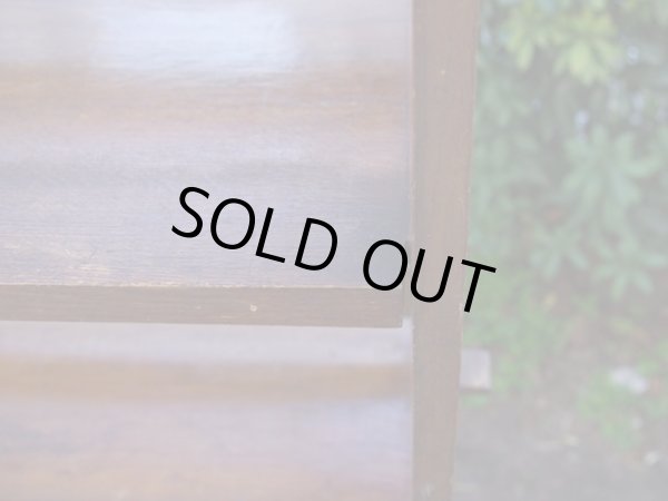 画像7: アンティーク 楢無垢材の楔本棚