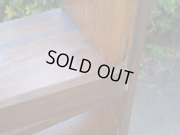 画像14: アンティーク 楢無垢材の楔本棚