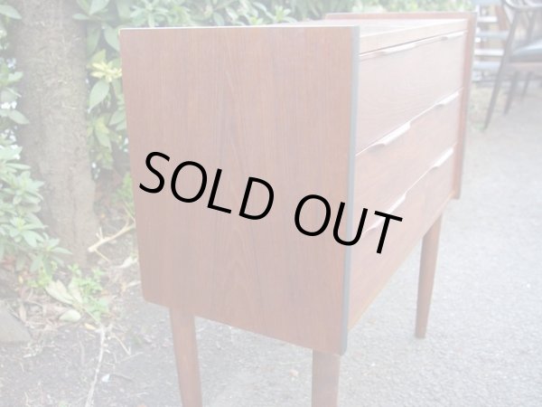 画像7: 北欧デザイン チークの3杯引出し チェスト 