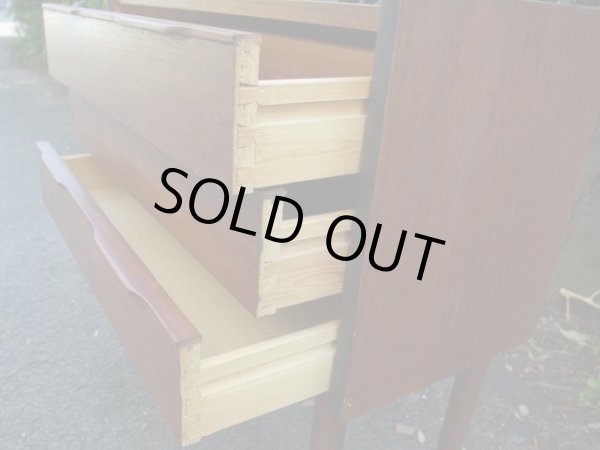 画像11: 北欧デザイン チークの3杯引出し チェスト 