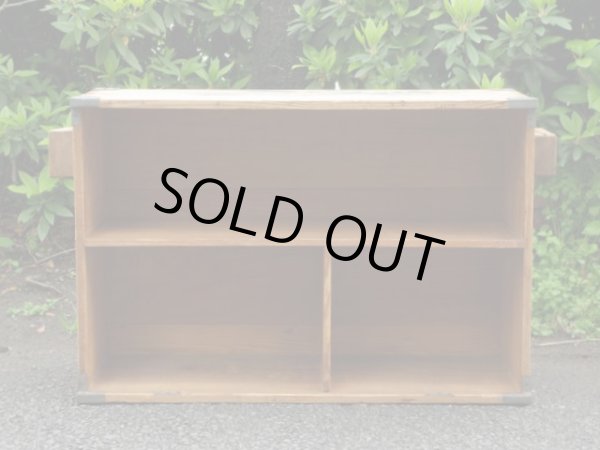 画像2: 古い木製の棚 木箱