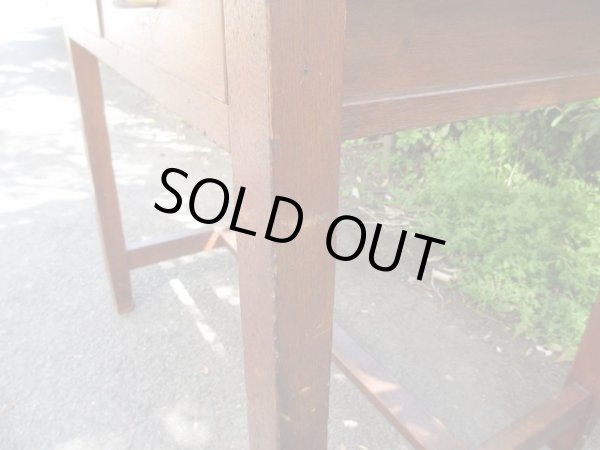 画像8: レトロヴィンテージ 木製平机 テーブル デスク