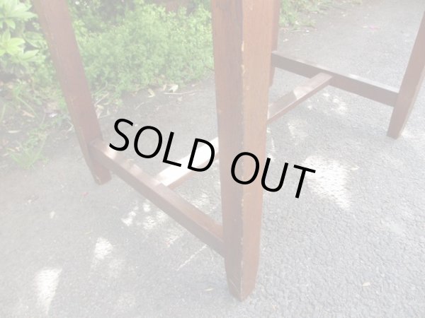 画像9: レトロヴィンテージ 木製平机 テーブル デスク