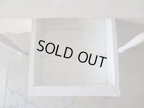 画像7: フランス製 ヴィンテージ白くペイントデスク 机テーブル