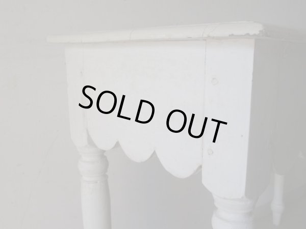 画像13: フランス製 ヴィンテージ白くペイントデスク 机テーブル