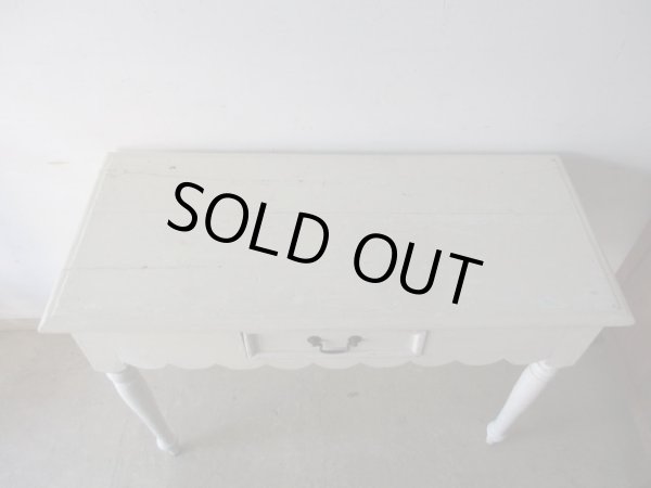 画像5: フランス製 ヴィンテージ白くペイントデスク 机テーブル