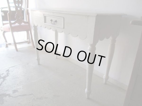 画像3: フランス製 ヴィンテージ白くペイントデスク 机テーブル