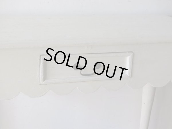 画像6: フランス製 ヴィンテージ白くペイントデスク 机テーブル