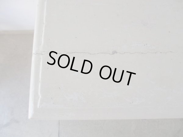 画像9: フランス製 ヴィンテージ白くペイントデスク 机テーブル