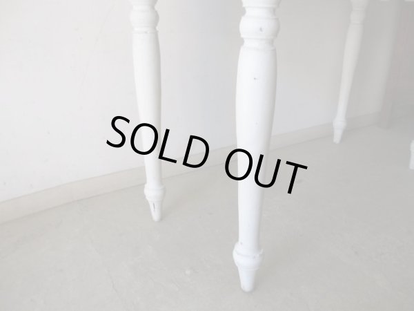 画像15: フランス製 ヴィンテージ白くペイントデスク 机テーブル