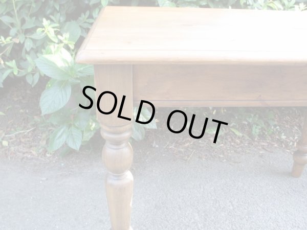 画像10: 古いパイン材テーブル 机