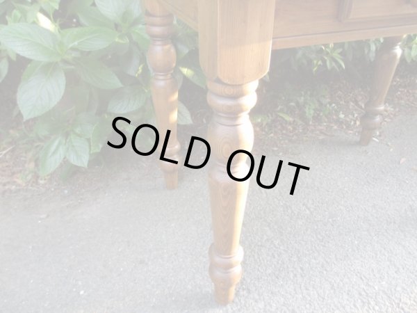 画像11: 古いパイン材テーブル 机