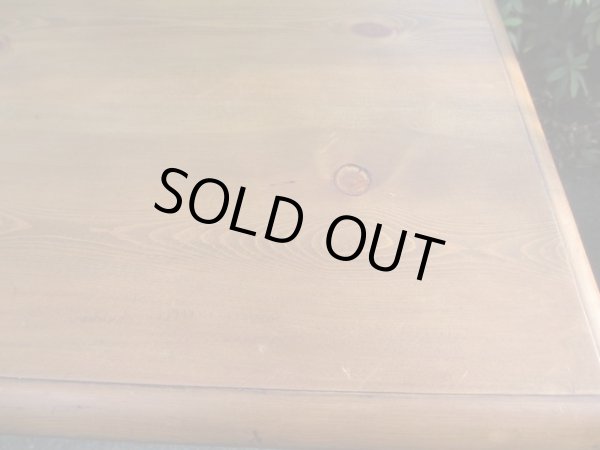 画像7: 古いパイン材テーブル 机