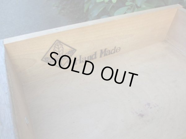 画像14: 古いオーク無垢材の小机 コンソールテーブル