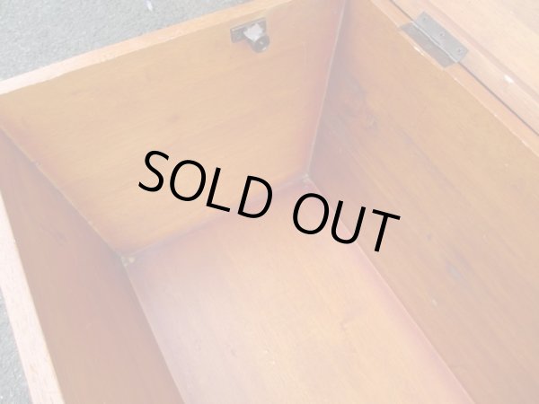 画像9: 木製ボックス トランク箱