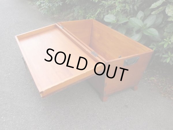 画像7: 木製ボックス トランク箱