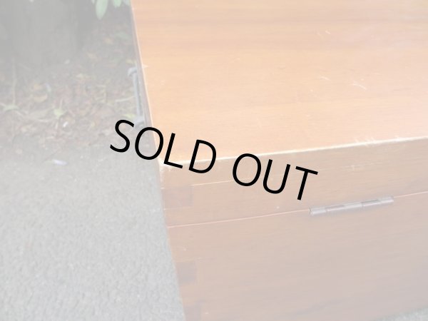 画像17: 木製ボックス トランク箱