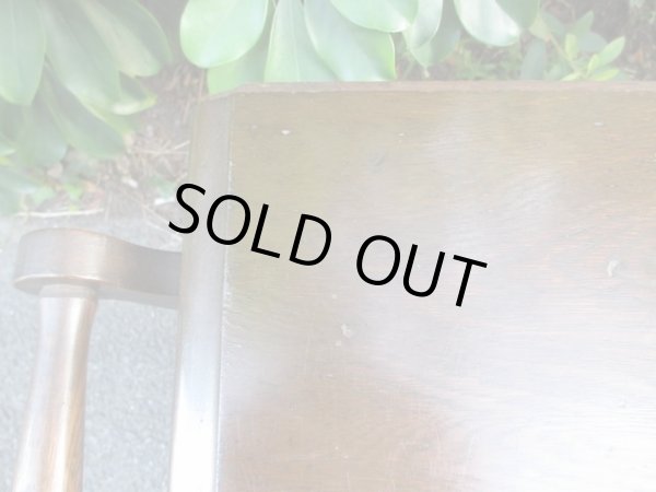 画像9: 古いオーク無垢材のバタフライテーブル ワゴン