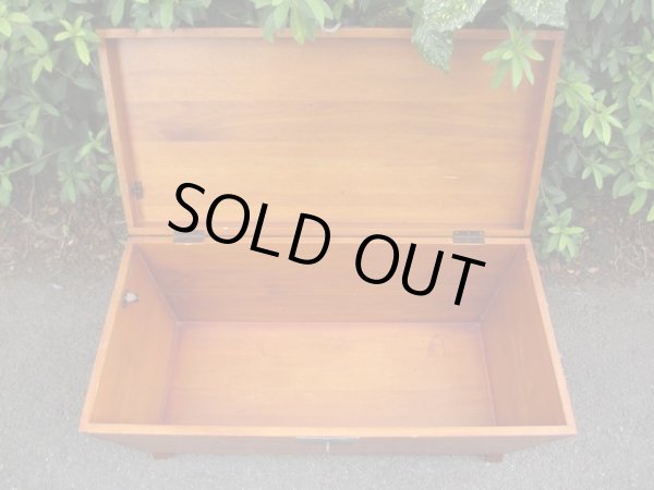 画像6: 木製ボックス トランク箱