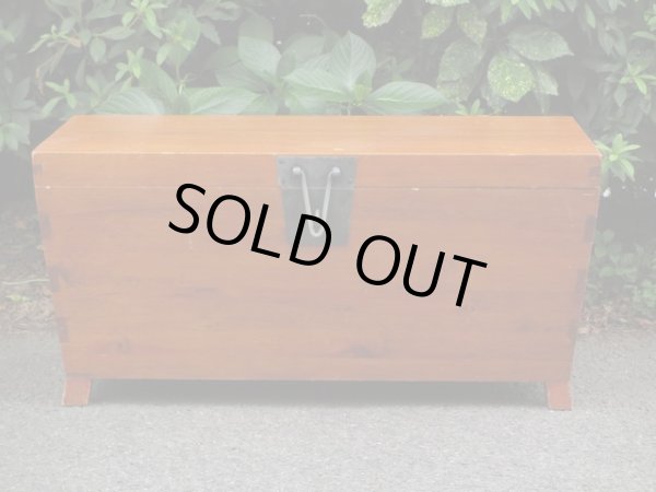 画像2: 木製ボックス トランク箱