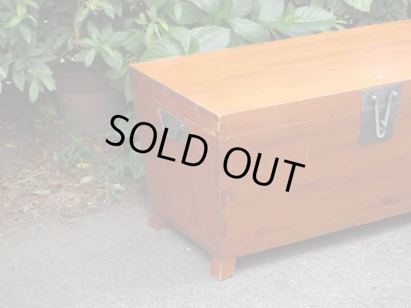 画像5: 木製ボックス トランク箱