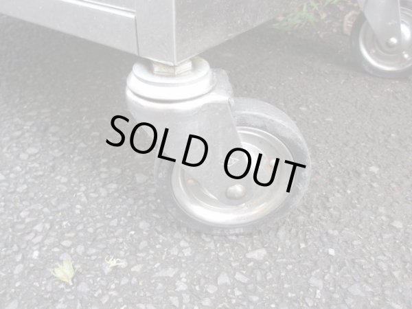 画像12: 古い ステンレス製ワゴン カート